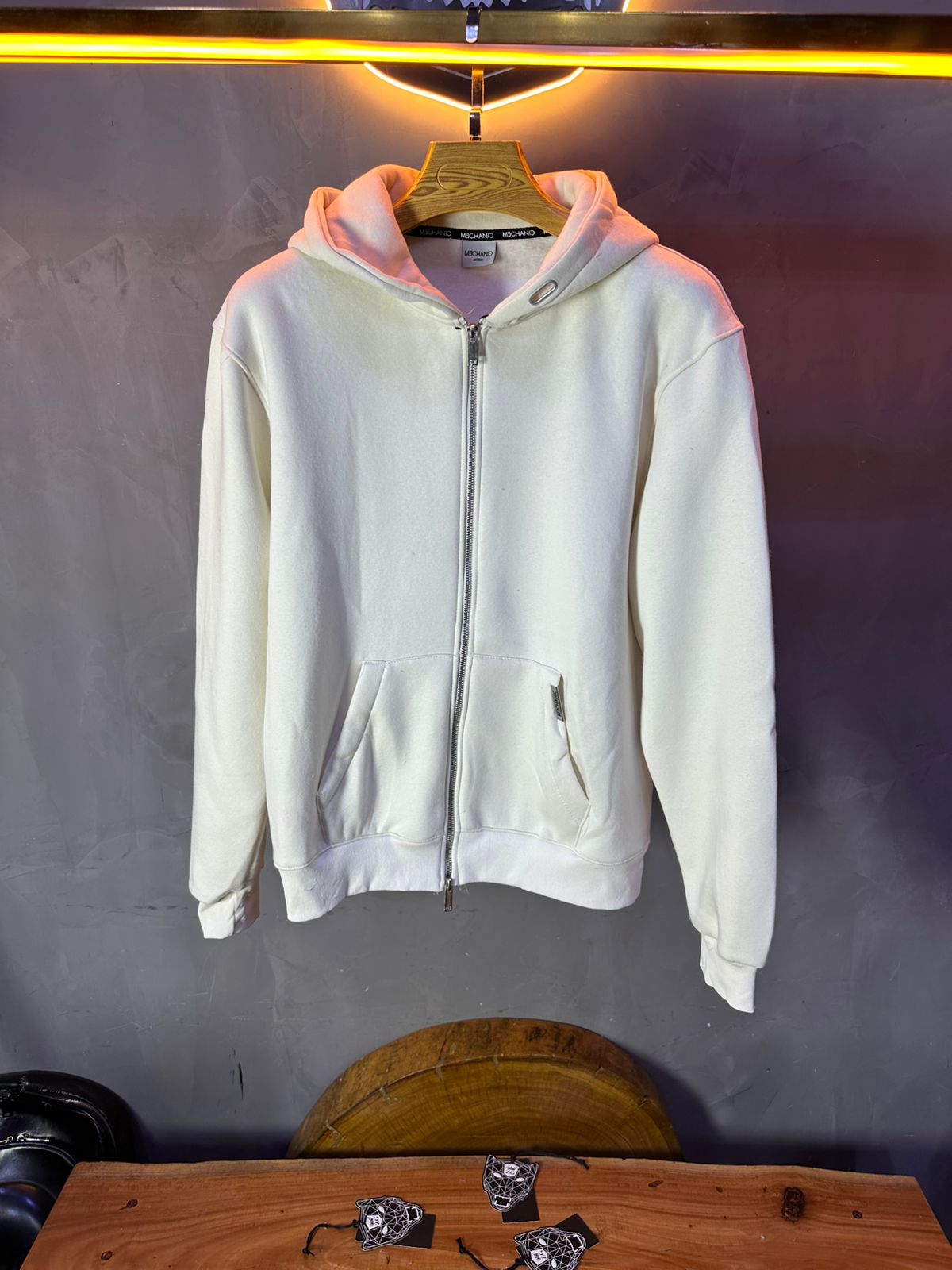 HOODIE MECANIC BEIGE SIMPLE 101