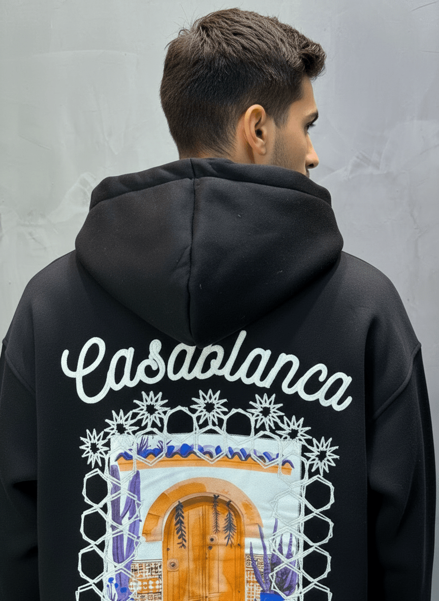HOODIE CASABLANCA NOIR 7854 - ZG PREMIUM