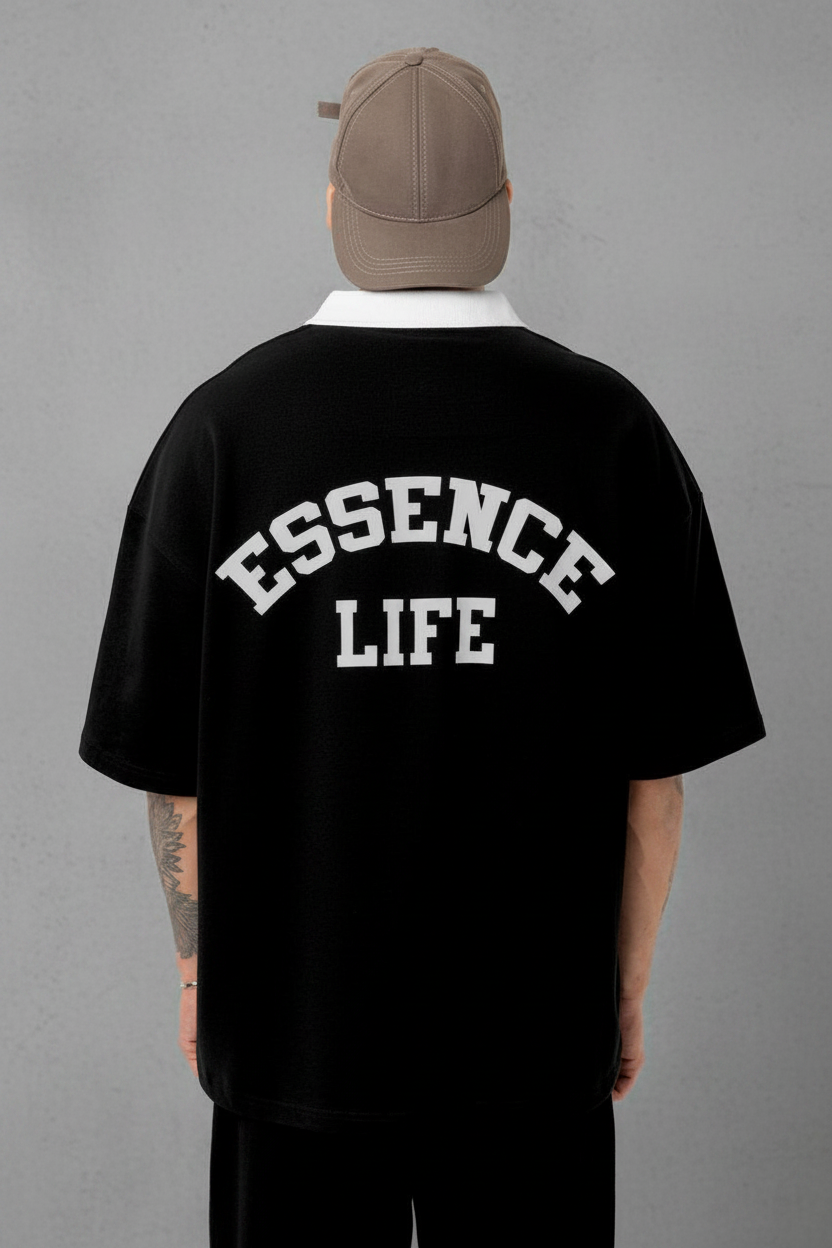 Ensemble Essence Life — Polo + Pantalon — Noir 163