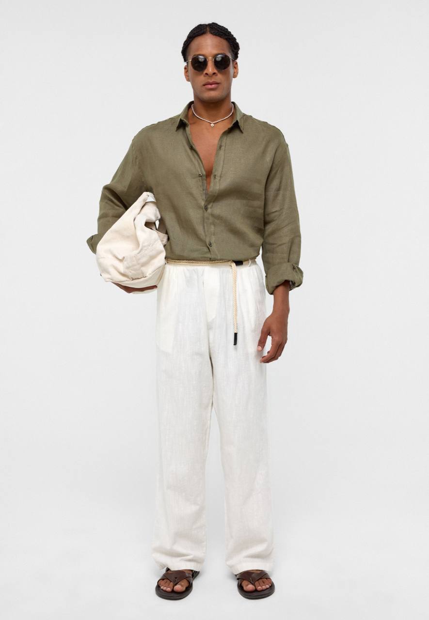 CHEMISE MARRAKECH GREEN 4026