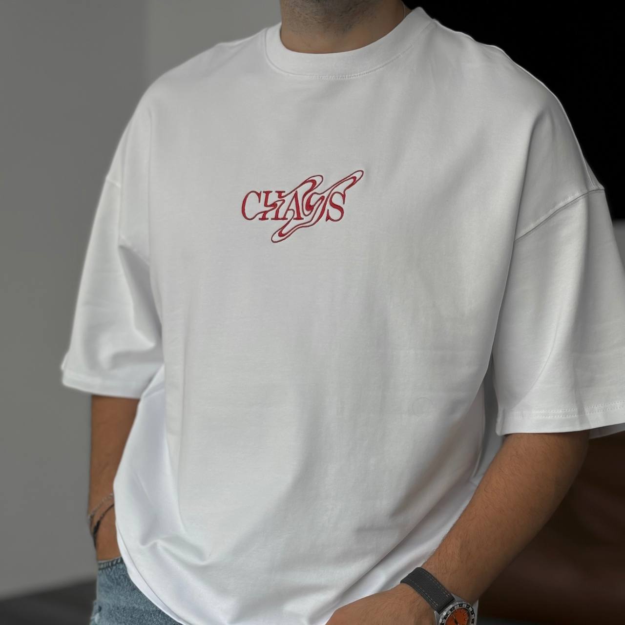 T SHIRT OVERSIZE RESPIRE WHITE 4211 - ZG PREMIUM