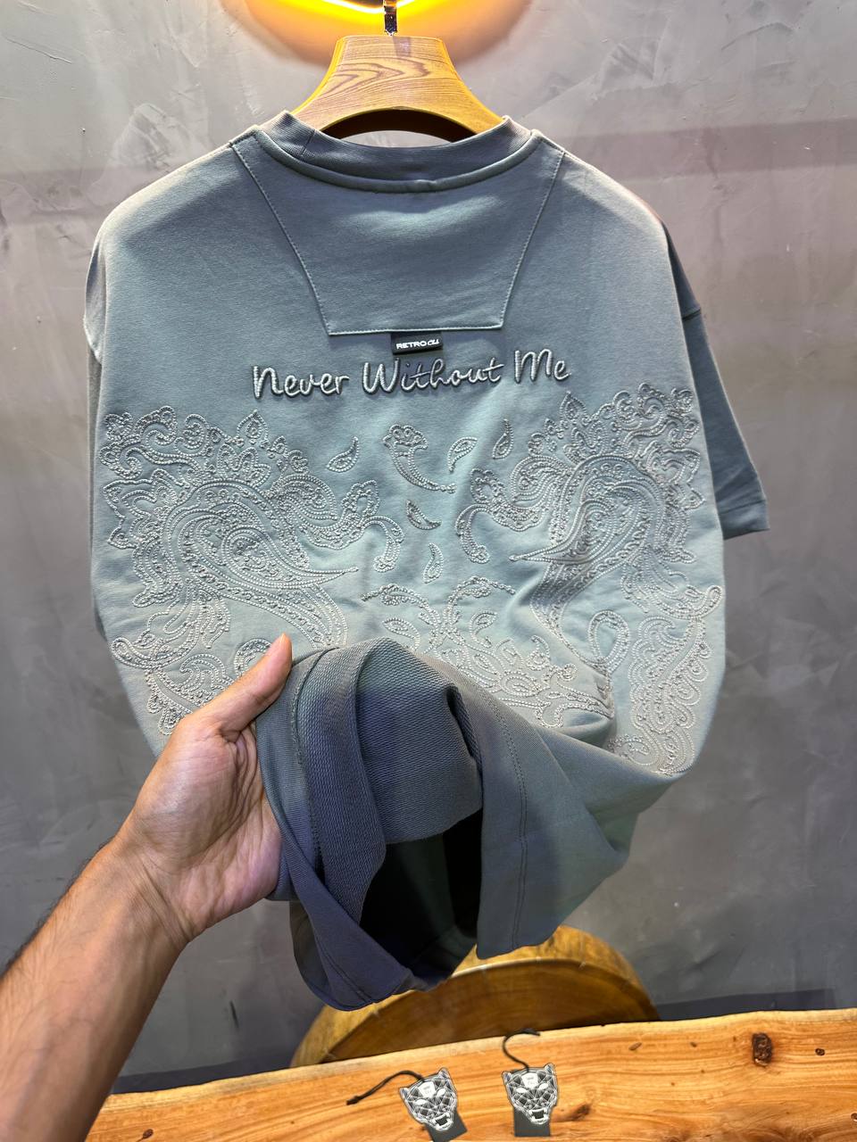T - SHIRT RETRO GREY 2504 - ZG PREMIUM