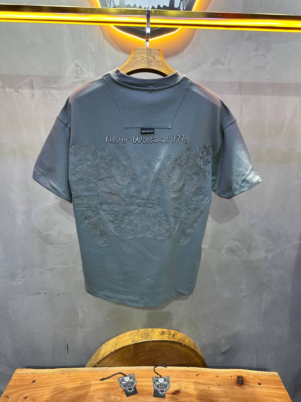 T-SHIRT RETRO GREY 2504