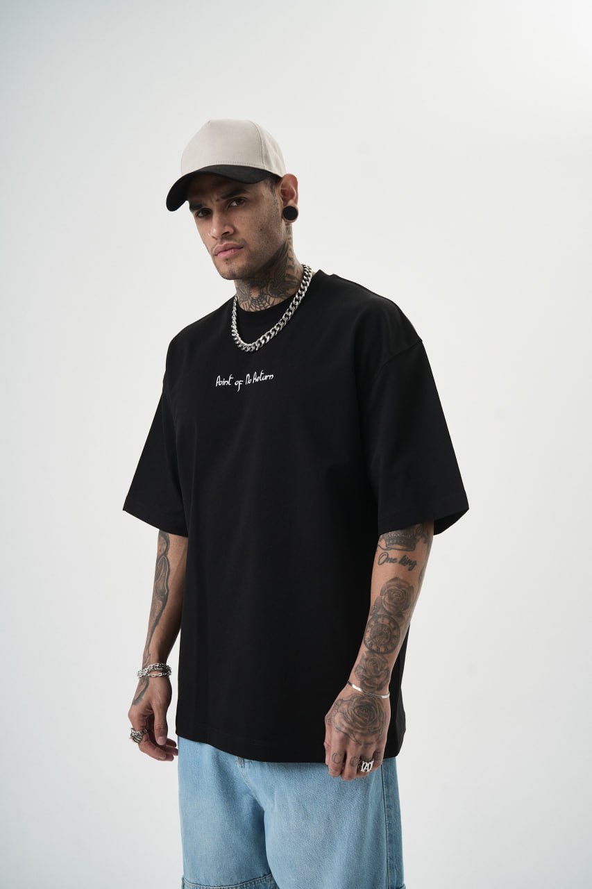 T SHIRT OVERSIZE RESPIRE BLACK 5110 - ZG PREMIUM