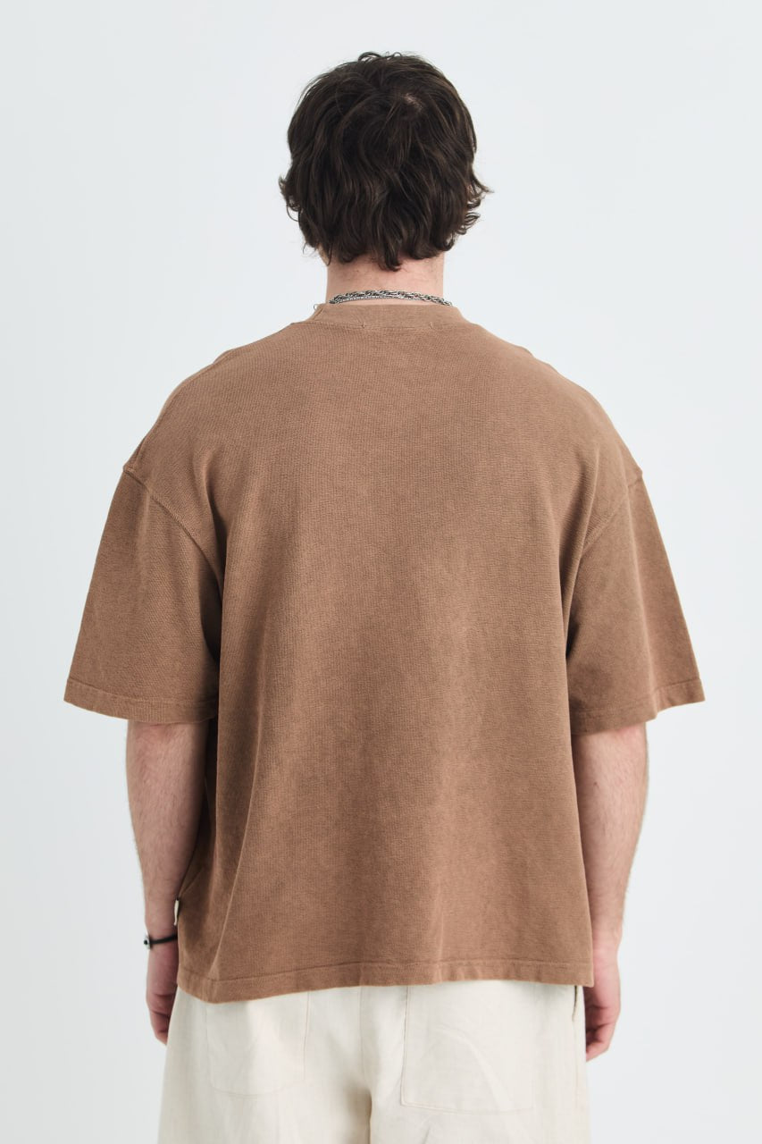 T-SHIRT OVERSIZE SAW BROWN 4803