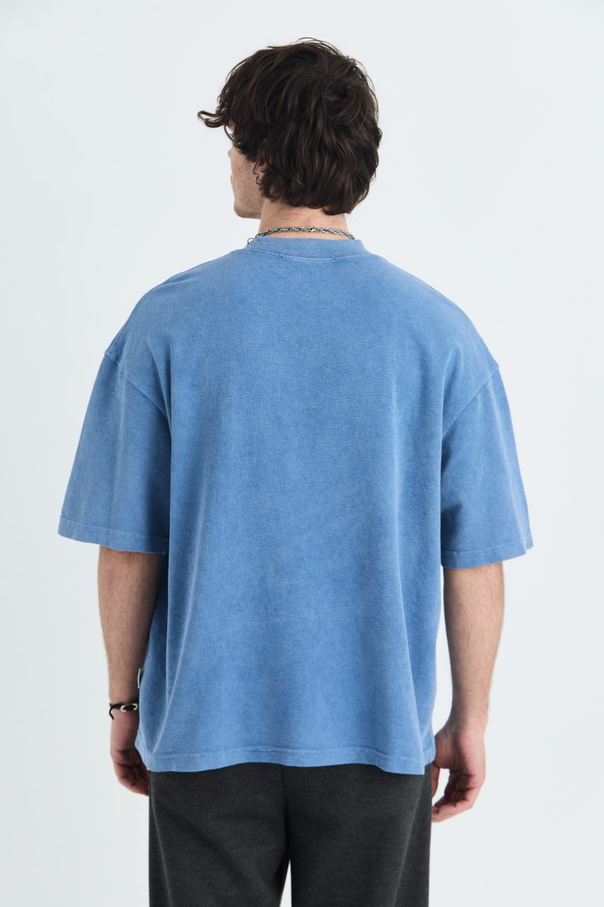 T-SHIRT OVERSIZE SAW BLUE 4803