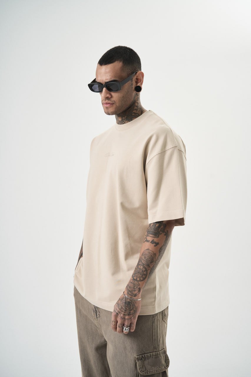 T SHIRT OVERSIZE RESPIRE BEIGE 5112 - ZG PREMIUM