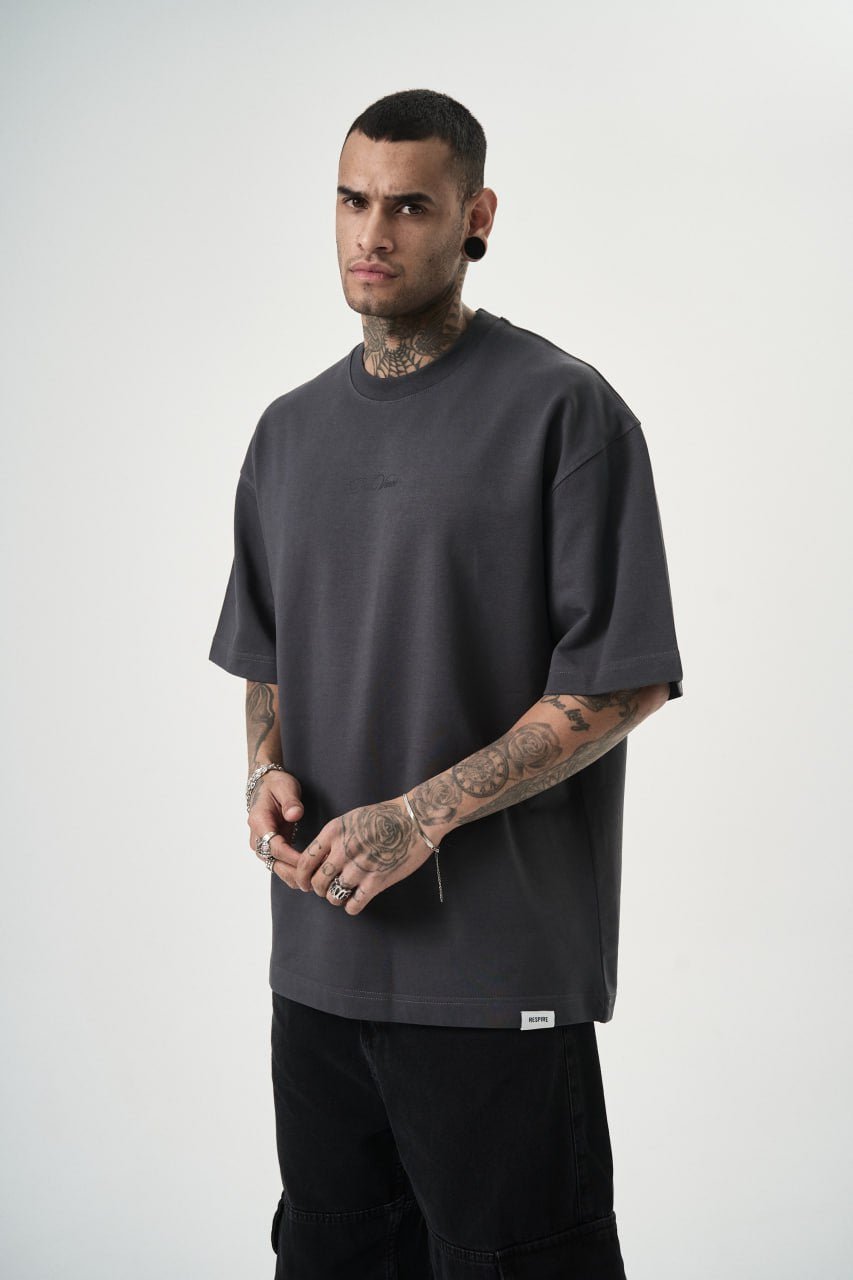 T SHIRT OVERSIZE RESPIRE GREY 5112 - ZG PREMIUM