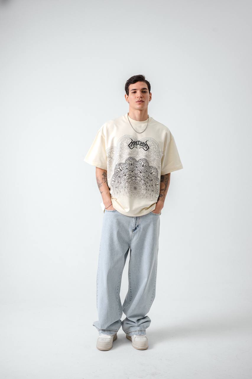 T - SHIRT RETRO BEIGE 2526 - ZG PREMIUM