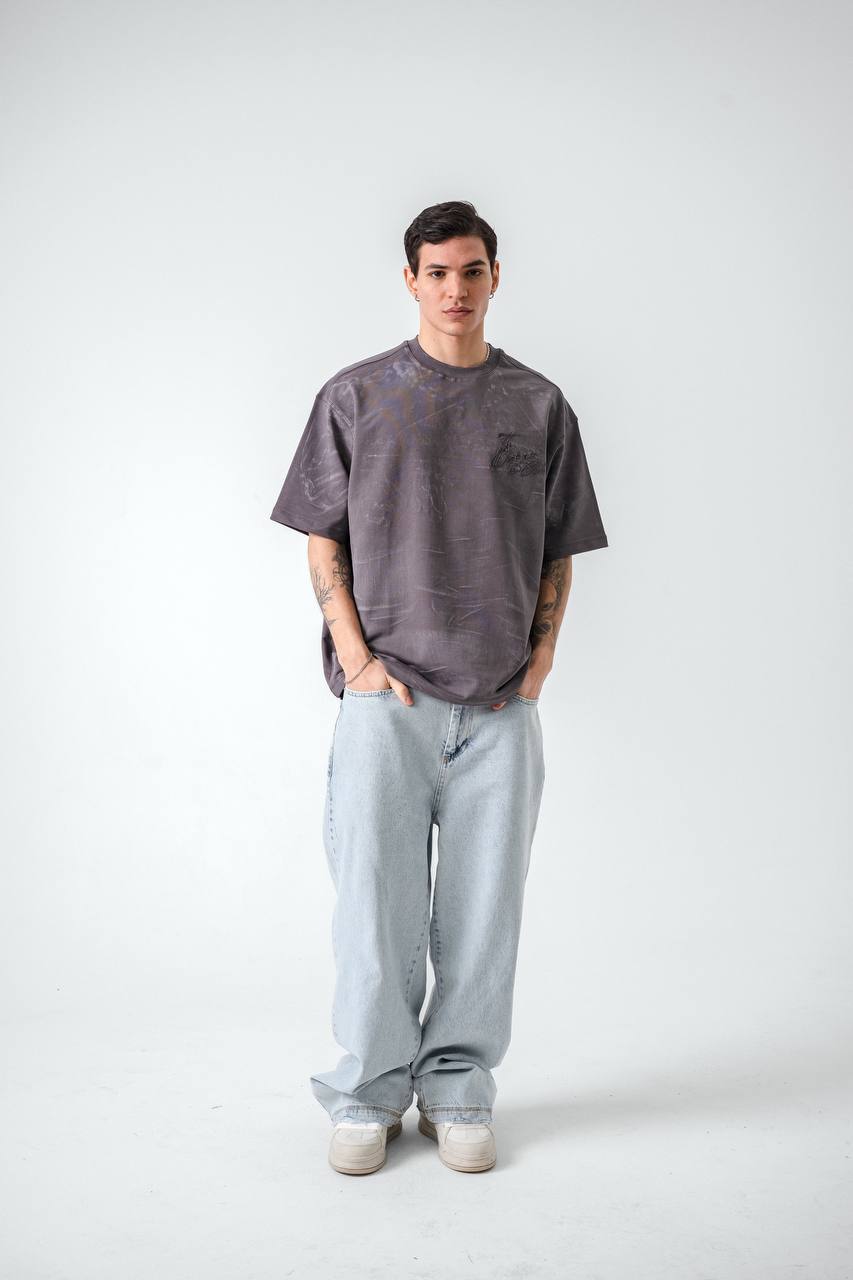 T - SHIRT RETRO GREY 2532 - ZG PREMIUM