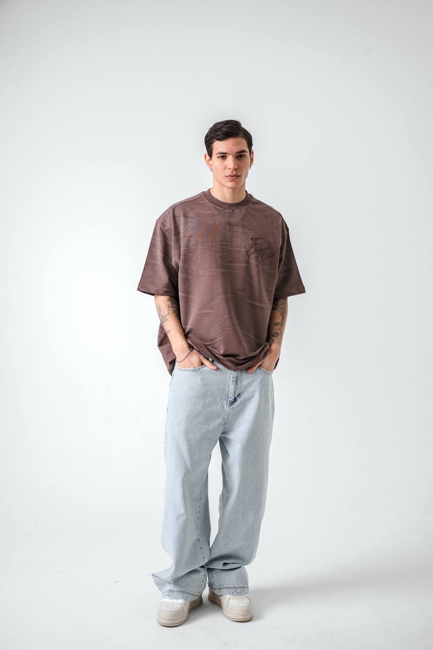 T-SHIRT RETRO BROWN 2532