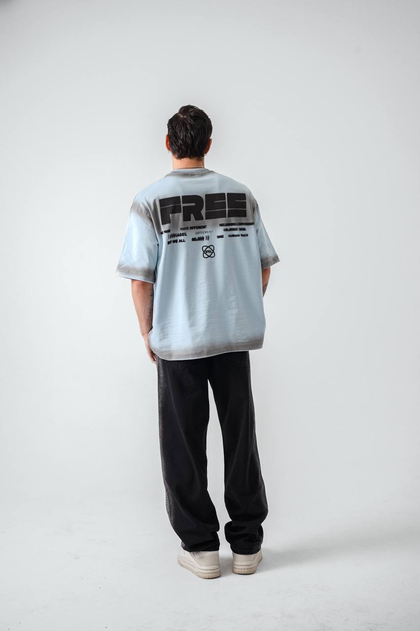 T-SHIRT RETRO BLUE 2535