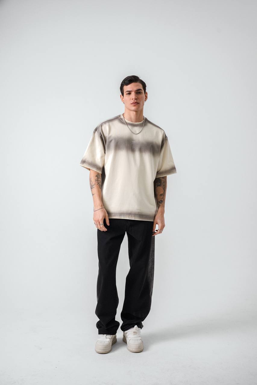 T - SHIRT RETRO BEIGE 2535 - ZG PREMIUM