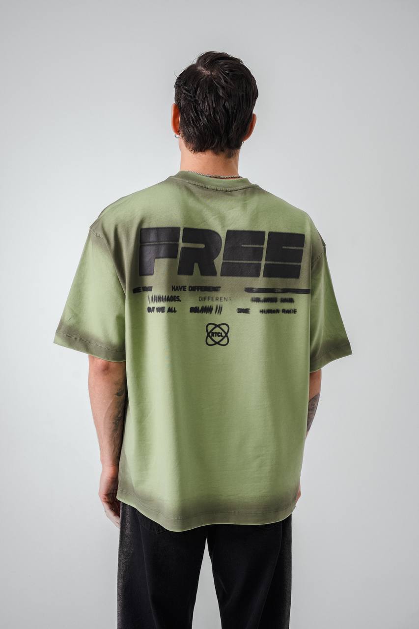 T-SHIRT RETRO GREEN 2535