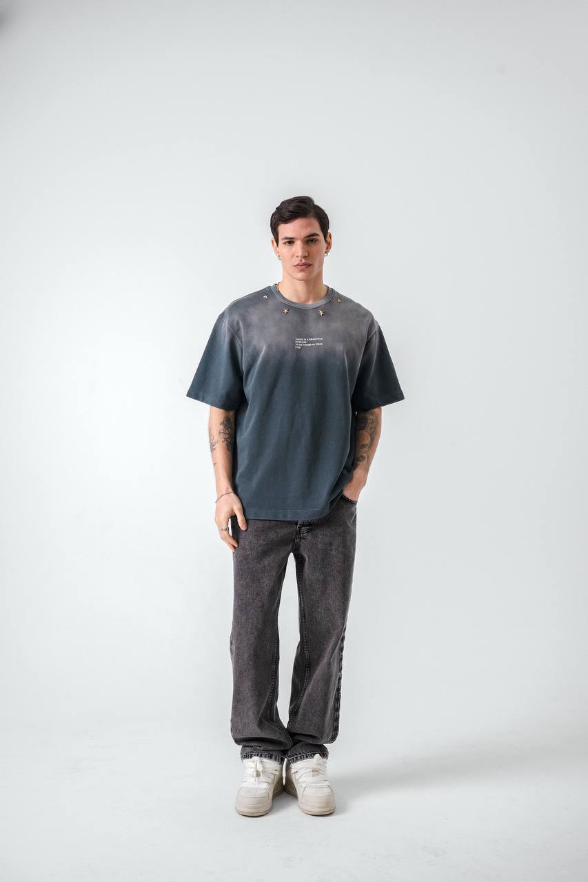 T-SHIRT RETRO BLACK 2507