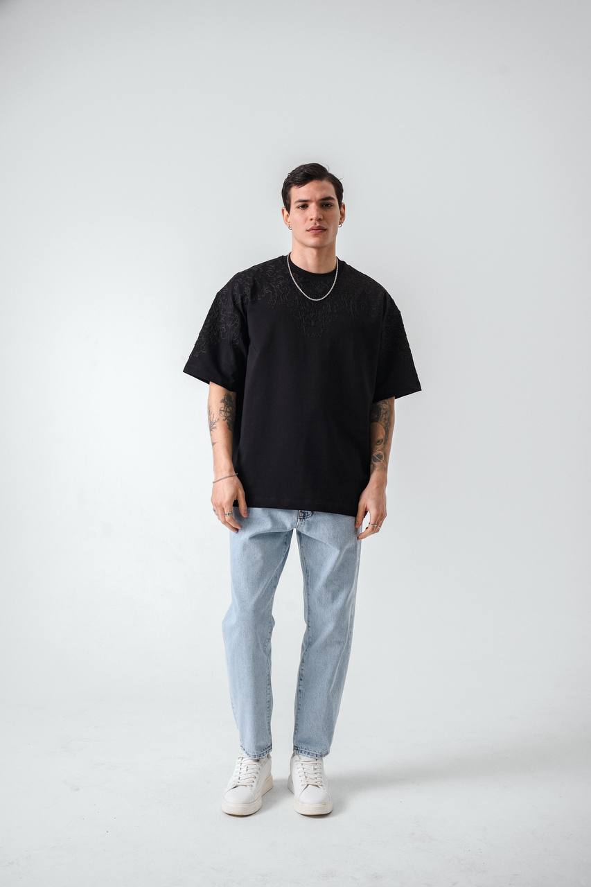 T-SHIRT RETRO BLACK 2522