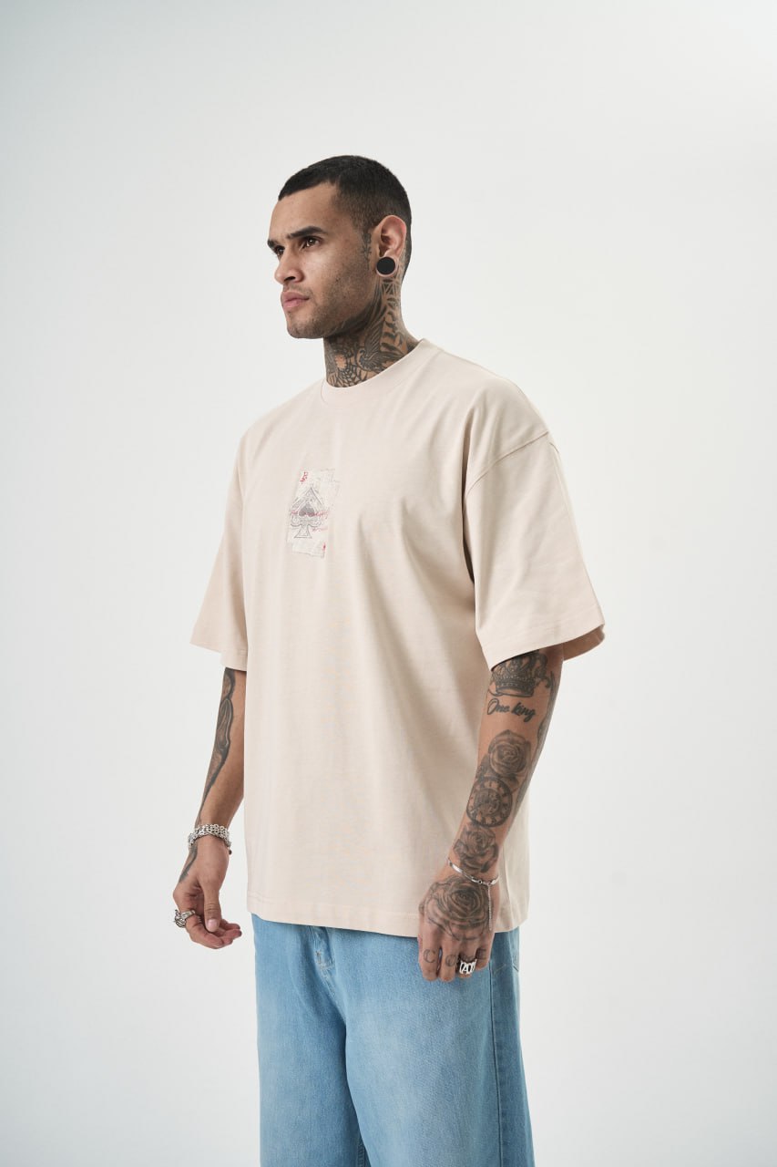 T SHIRT OVERSIZE BEIGE RESPIRE5151