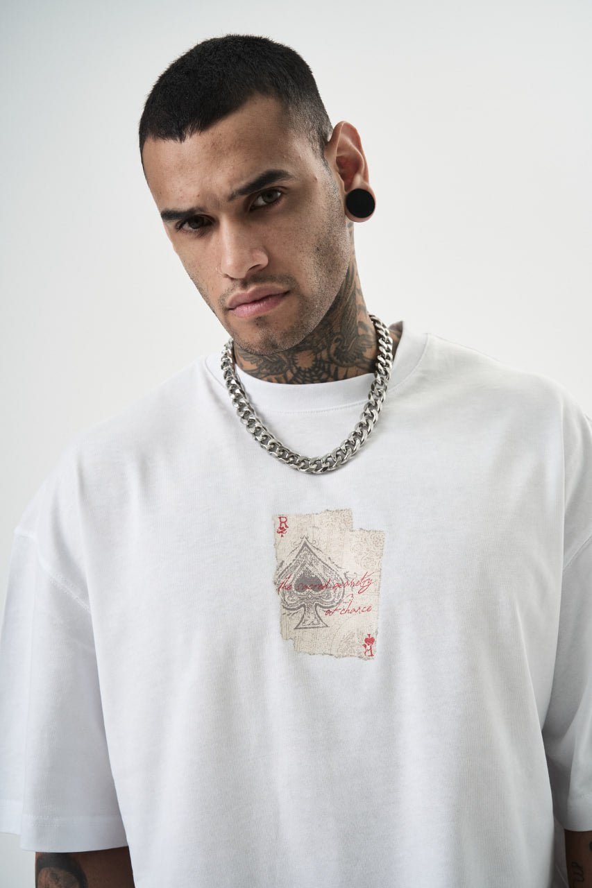 T SHIRT OVERSIZE RESPIRE WHITE 5151 - ZG PREMIUM