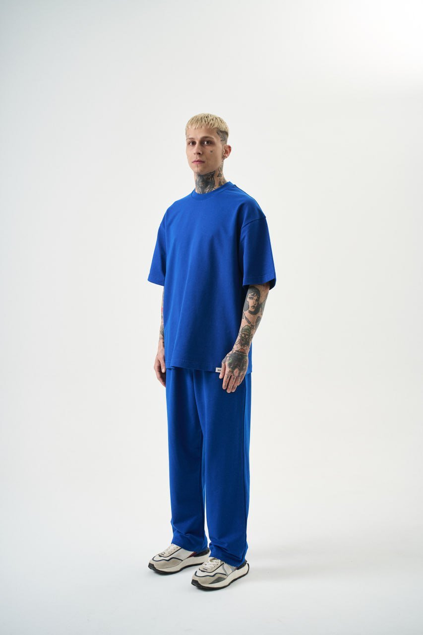 T SHIRT OVERSIZE RESPIRE MAVI 5100 - ZG PREMIUM