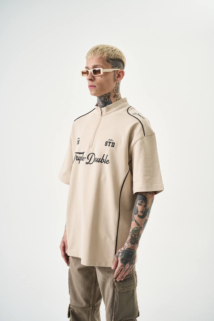 T SHIRT OVERSIZE RESPIRE BEIGE 5140 - ZG PREMIUM
