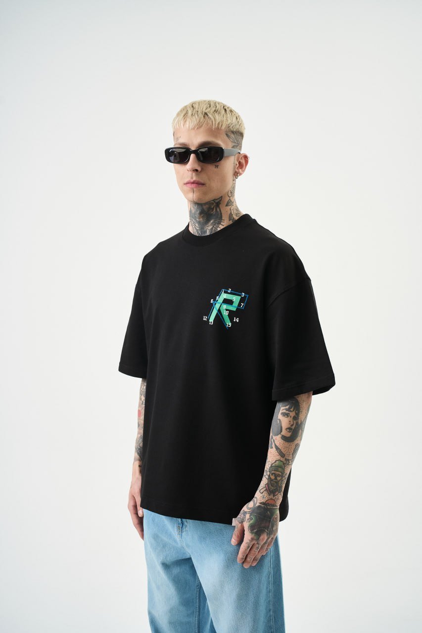 T SHIRT OVERSIZE RESPIRE BLACK 5121 - ZG PREMIUM