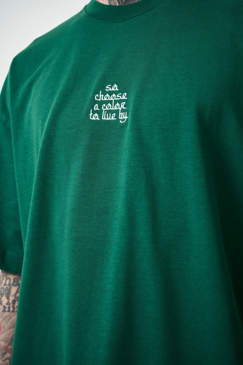 T SHIRT OVERSIZE RESPIRE GREEN 5123 - ZG PREMIUM