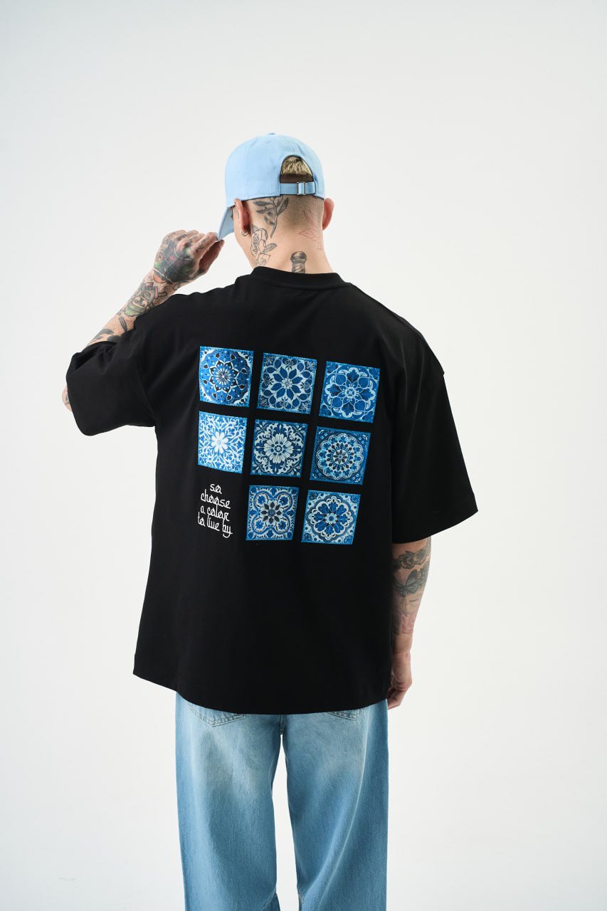 T SHIRT OVERSIZE RESPIRE BLACK 5123 - ZG PREMIUM