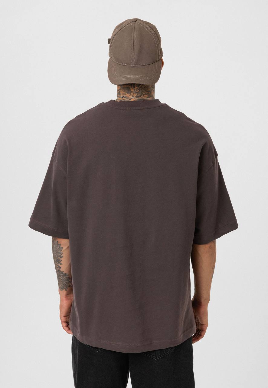 T - SHIRT ESSENCE BROWN 7146 - ZG PREMIUM