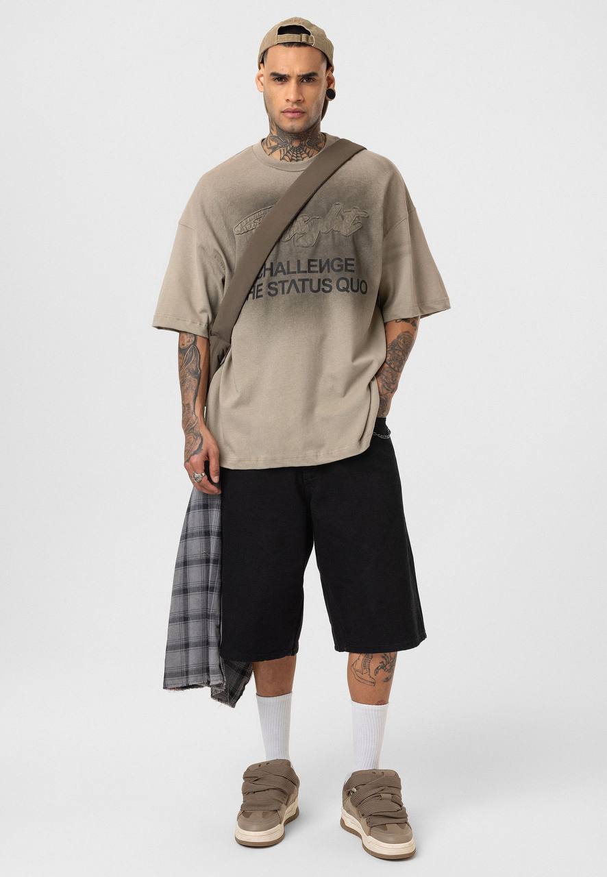 T - SHIRT ESSENCE BEIGE 7146 - ZG PREMIUM