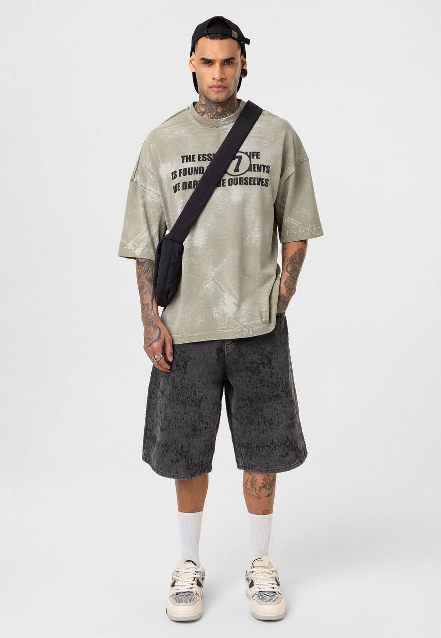 T - SHIRT ESSENCE BEIGE 7114 - ZG PREMIUM