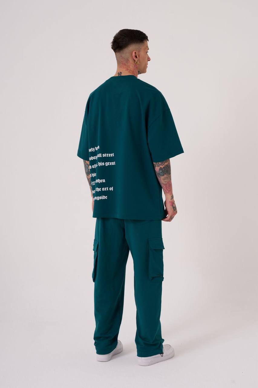 T-SHIRT OVERSIZE MACHINIST GREEN M2059