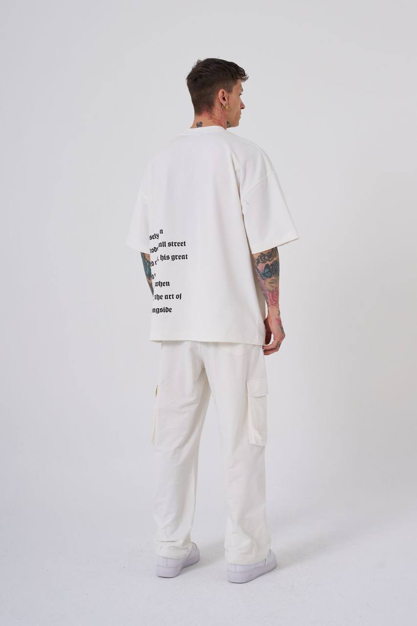 T - SHIRT OVERSIZE MACHINIST ECRU M2059 - ZG PREMIUM