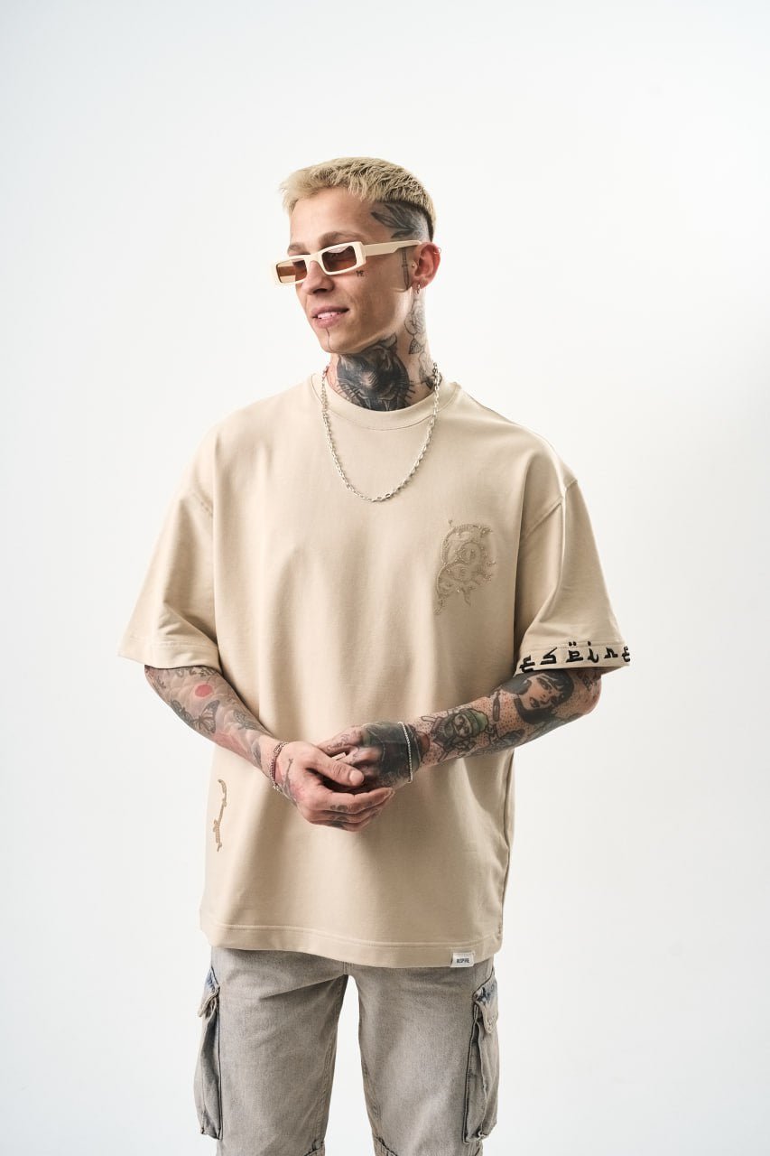 T SHIRT OVERSIZE RESPIRE BEIGE 5124 - ZG PREMIUM