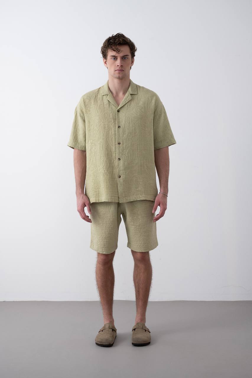 CHEMISE MARRAKECH GREEN 2484 - ZG PREMIUM