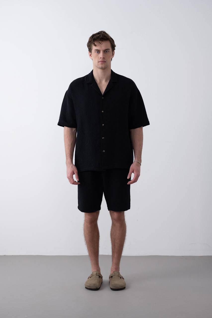 CHEMISE MARRAKECH BLACK 2484 - ZG PREMIUM