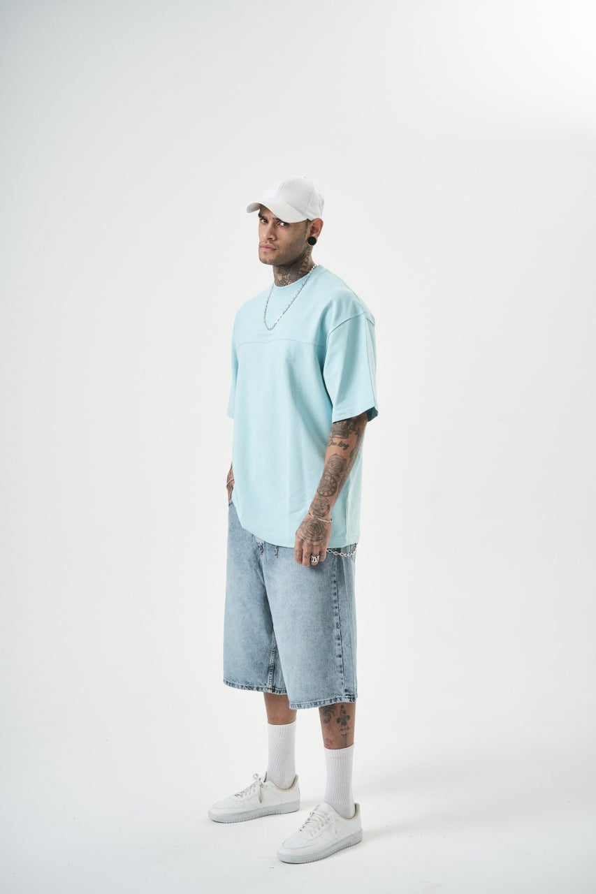 T-SHIRT OVERSIZE RESPIRT BLUE 5106