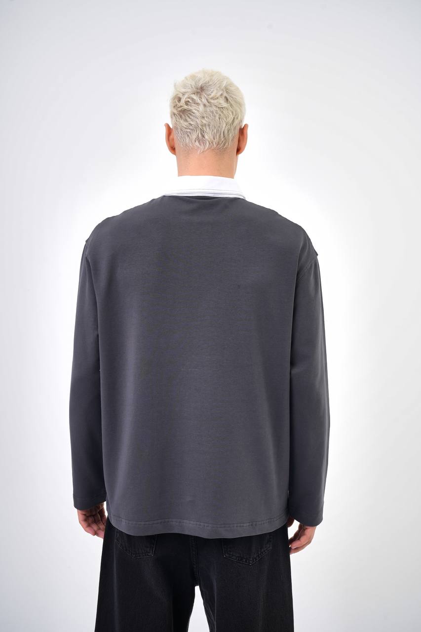 POLO MANCHE GREY 5003
