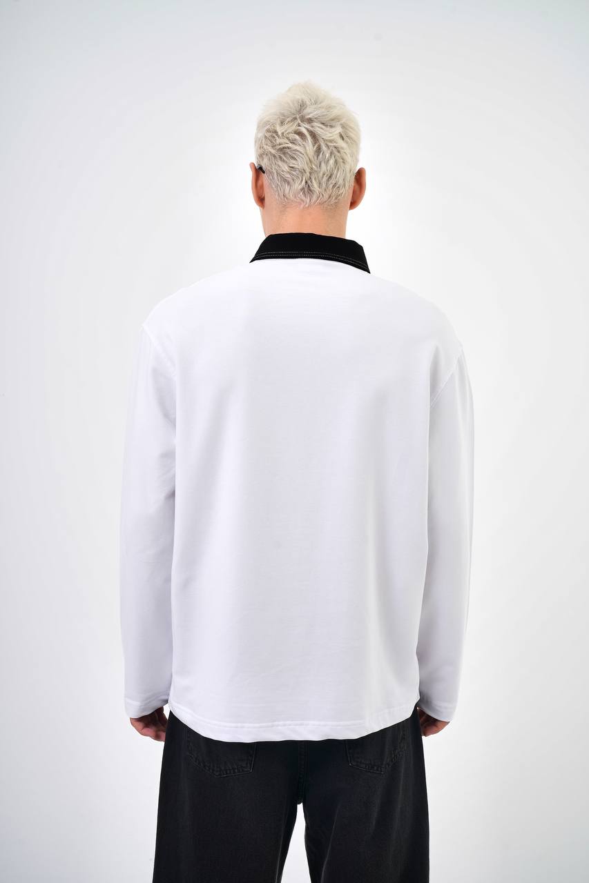POLO MANCHE WHITE 5003