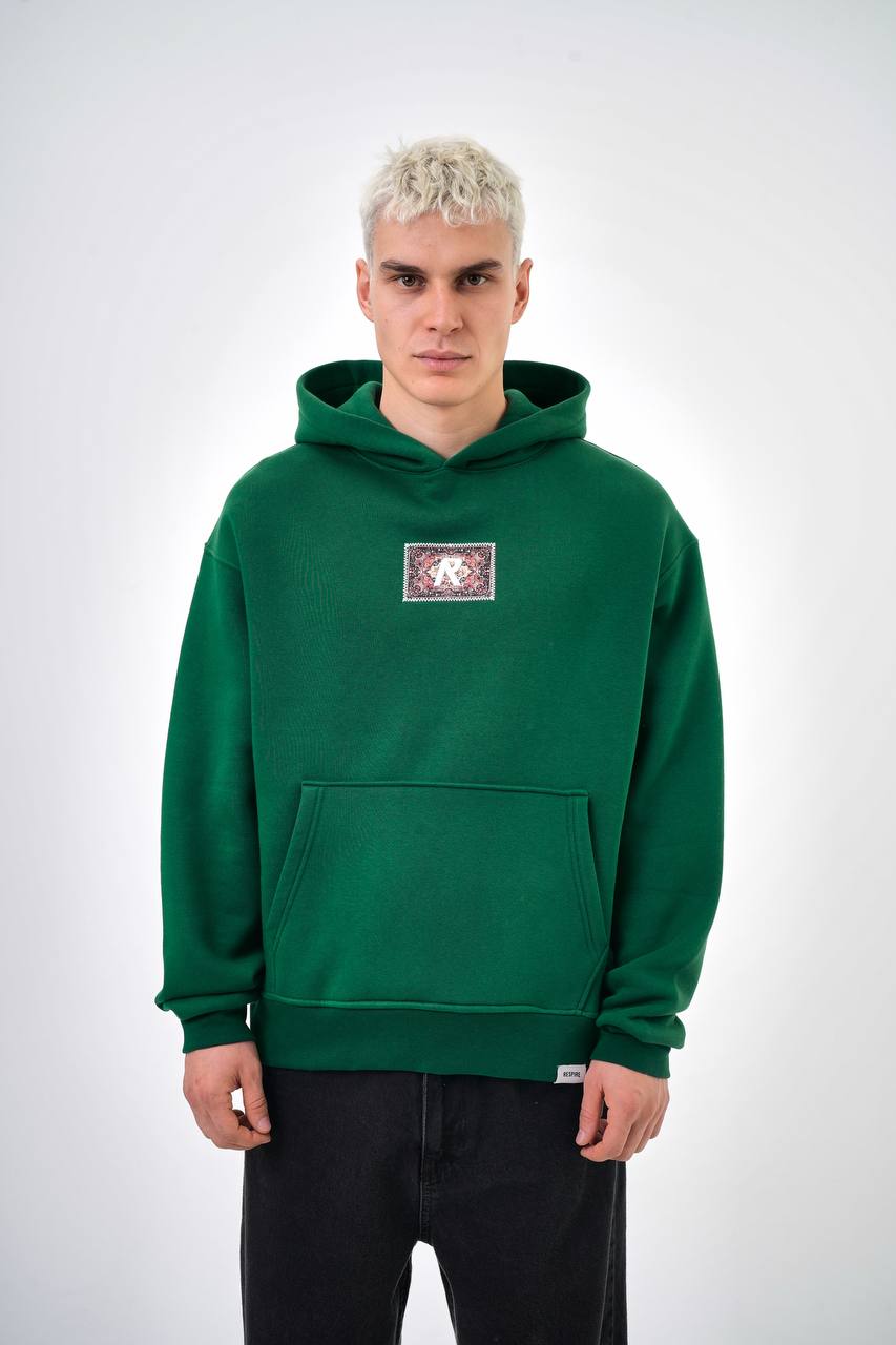 HOODIE OVERSIZE GREEN 5017