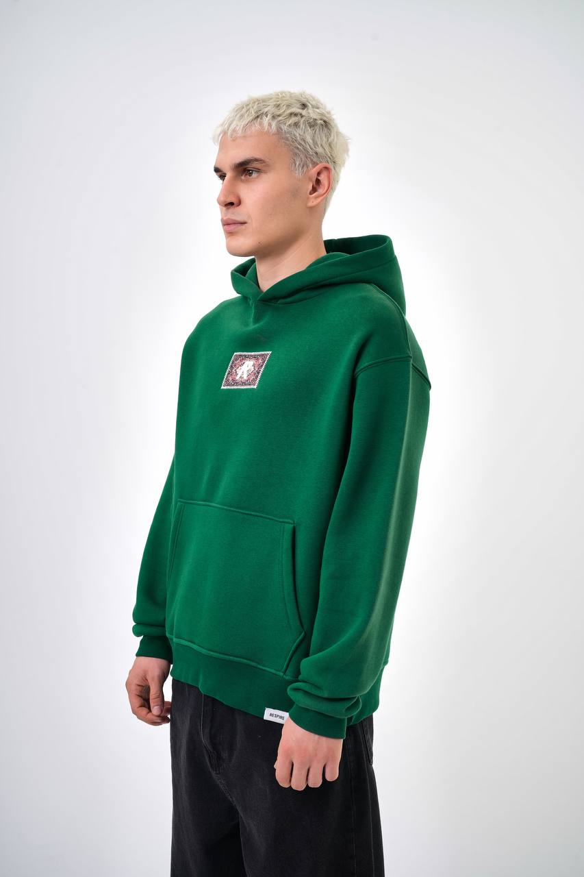 HOODIE OVERSIZE GREEN 5017