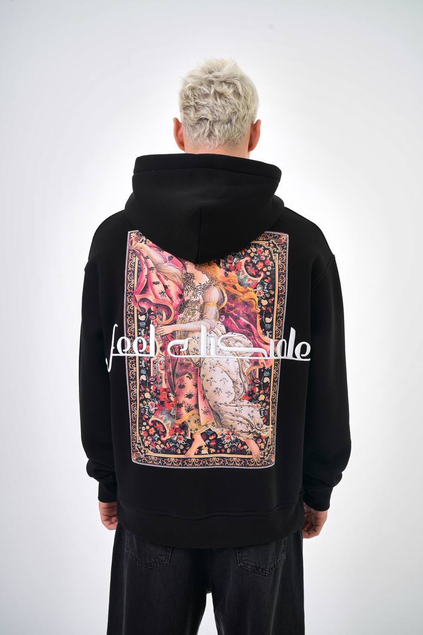 HOODIE OVERSIZE BLCK 5017