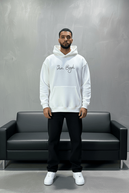 Hoodie Van Gogh Blanc Oversize 5005 - ZG PREMIUM