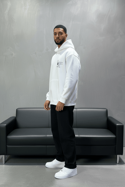 Hoodie Blanc Cheval Oversize 4957 - ZG PREMIUM