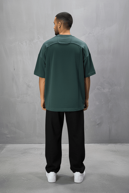 T-Shirt Oversize vert – Poche Denim AJ6368 - ZG PREMIUM