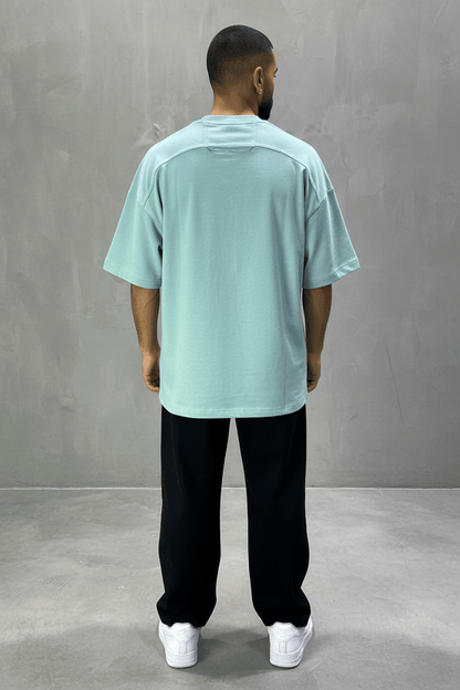 T-Shirt Oversize vert – Poche Denim AJ6368 - ZG PREMIUM