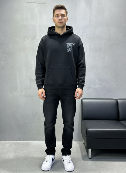 HOODIE SAW OVERSIZE BLACK 4973