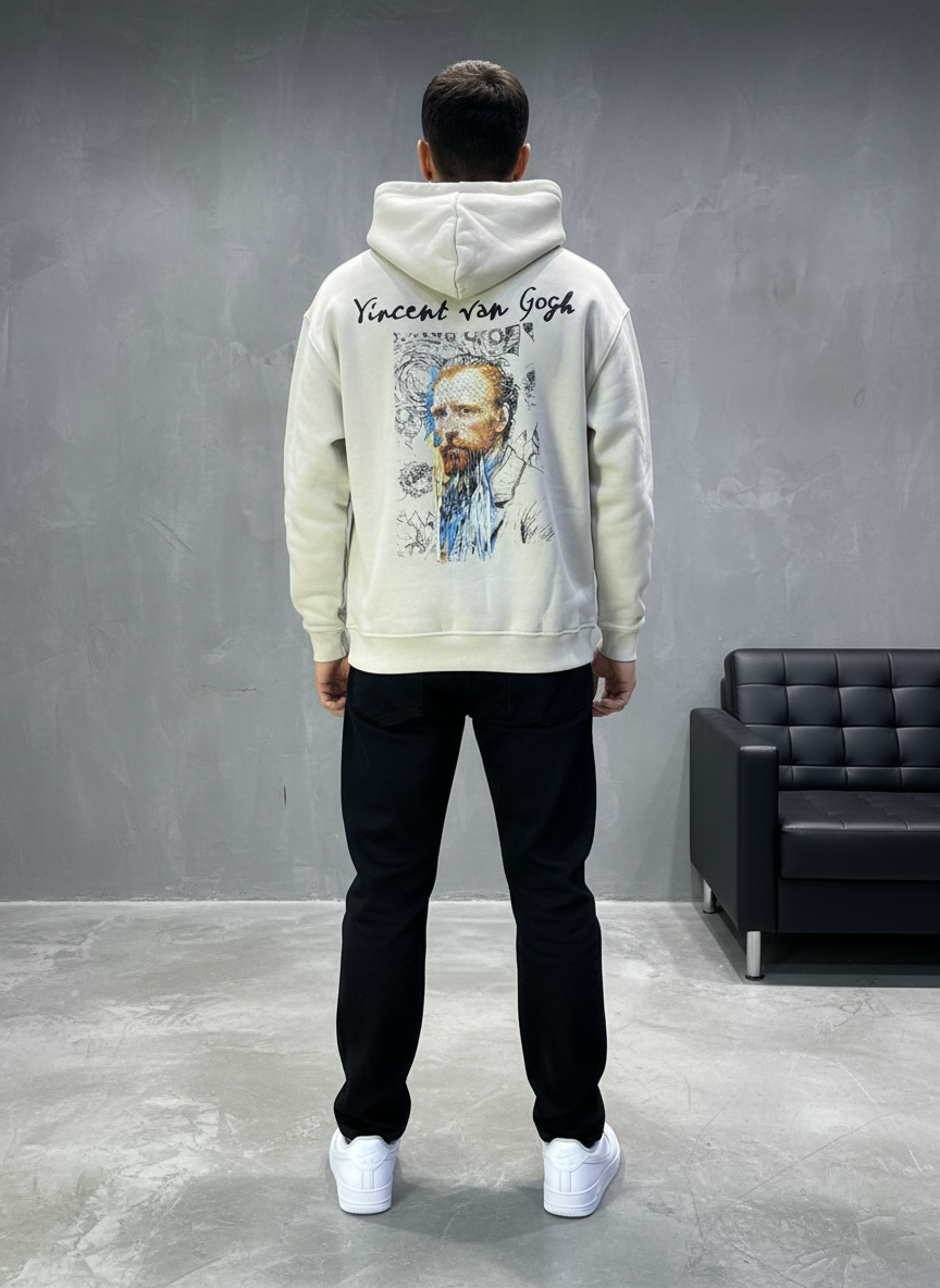 HOODIE SAW OVERSIZE BEIGE 4993