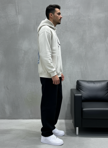 HOODIE SAW OVERSIZE BEIGE 4990