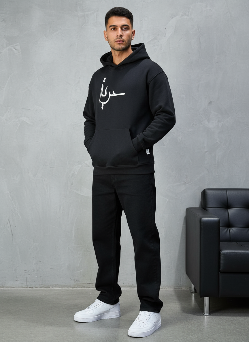HOODIE SAW OVERSIZE BLACK 4990