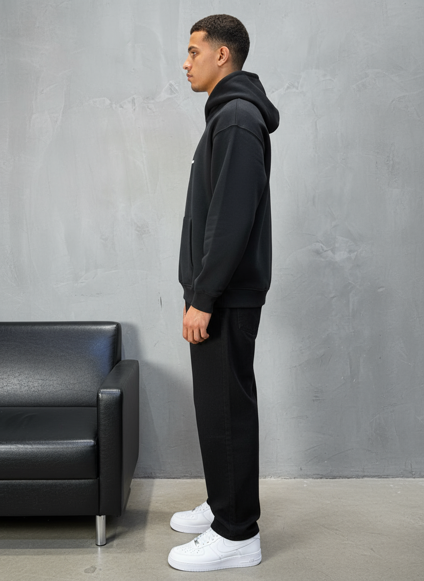 HOODIE SAW OVERSIZE BLACK 4990